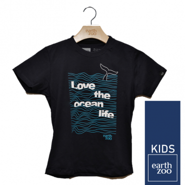 T-shirt Earth Zoo Kids Ocean Azul Marinho