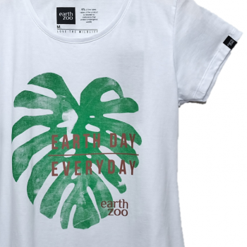 T-shirt Earth Zoo Feminina - Tucano Branco