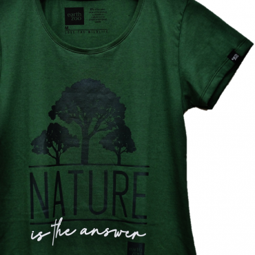 T-shirt Earth Zoo Feminina - Árvore Verde