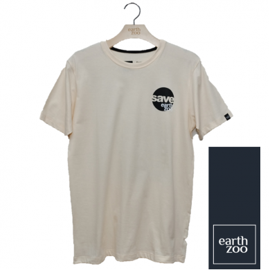 T-shirt Earth Zoo Masculina - Gorila Costas Bege