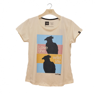 T-shirt Earth Zoo Feminina - Harpia Creme