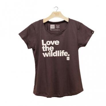 T-shirt Earth Zoo Feminina - Love the Wild Life Chumbo
